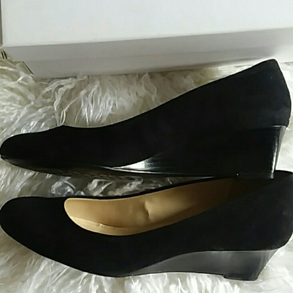 Calvin Klein suede wedges